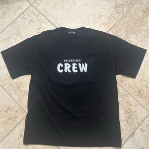 Balenciaga Black Crew T-Shirt Size XL